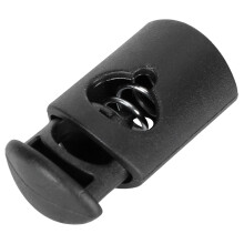 300 Stück Nylon-Kordelstopper mit Einzelbohrung, assortierte Größen