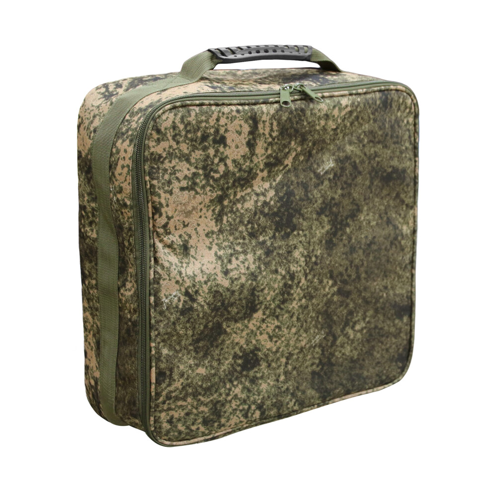 (Fishing Camouflage) Fishing Reel Bag Double Zippers Polyester Large Capacity Dividers-image-OPC-PMY2J2F-NEW