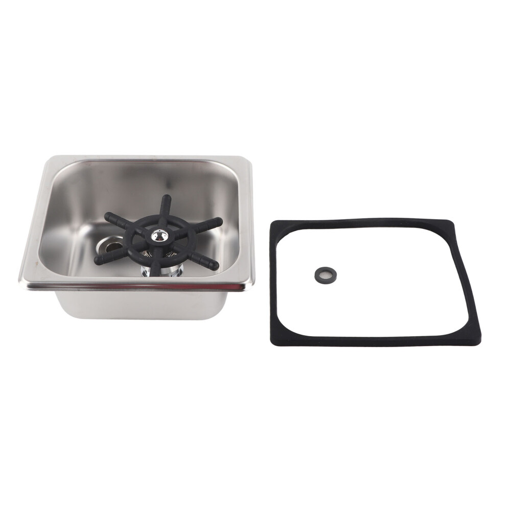 Stainless Steel Cup Washer Glass Rinser Hotel Bar Coffee Milk Tea-image-OPC-PMY2MHR-NEW