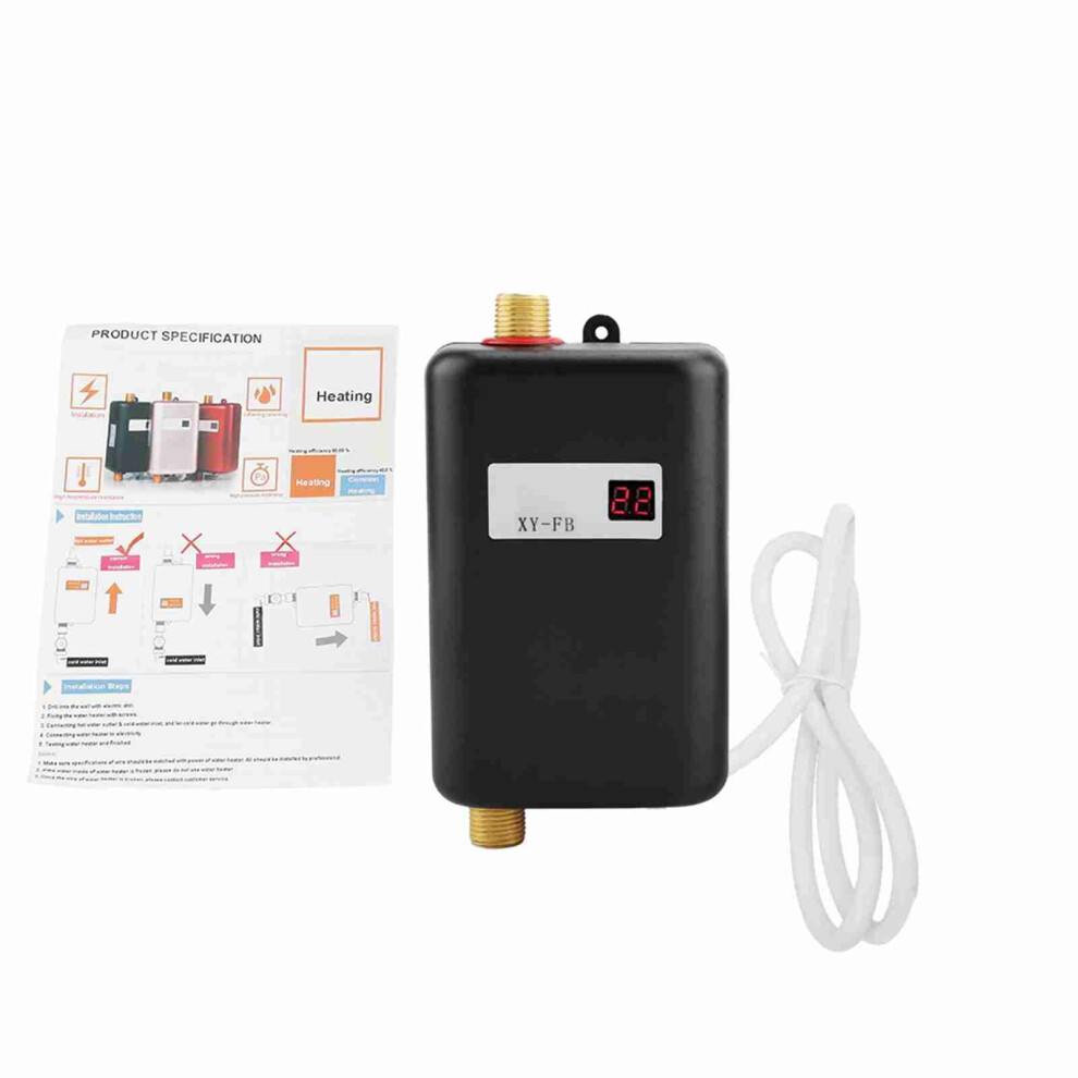 3000W Mini Tankless Instant Hot Water Heater Black-image-OPC-PMY2MQ2-NEW