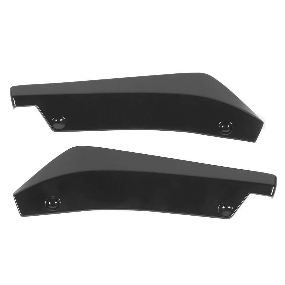 2Pcs Glossy Abs Rear Bumper Lip Diffuser Spoiler Anti Scratch Protector Black 8101360530236