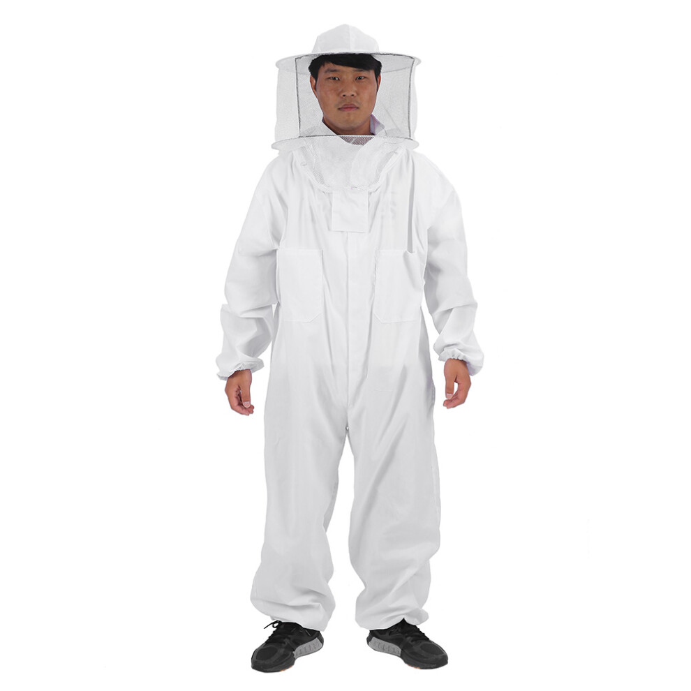 Professional Beekeeping Suit Full Body Protective Hat XL-image-OPC-PMY2QZM-NEW