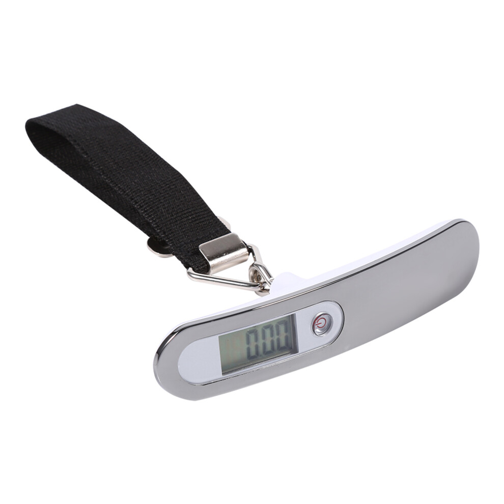 1Pc Travel Hanging Digital Luggage Scale LCD Silver-image-OPC-PMY2S2K-NEW