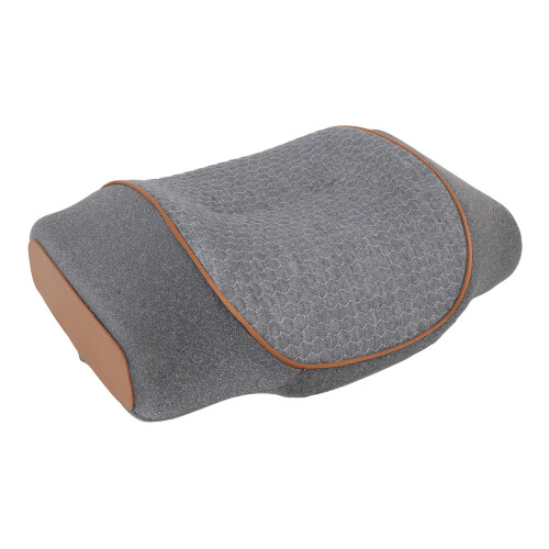 Heated Neck Pillow Gray USB Powered 3 Levels Memory Foam Support 1