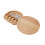Rubberwood Cheese Board Set with 4 Stainless Steel Tools 3