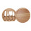 Rubberwood Cheese Board Set with 4 Stainless Steel Tools 2