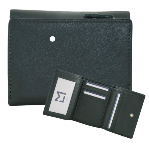 (Green) Robin Bird Tri-Fold Ladies Purse 1