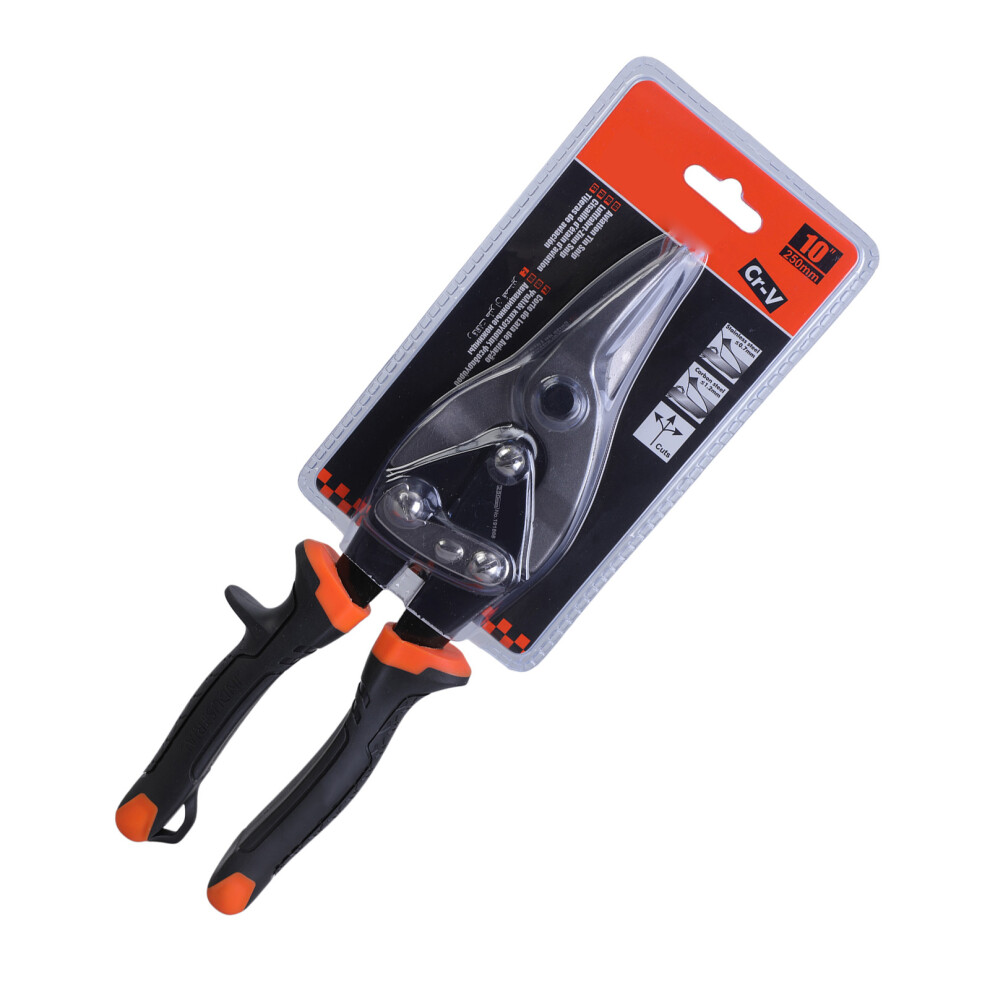 Sheet Metal Shear Aviation Tin Snips-Ten Inches Straight 7754000331000
