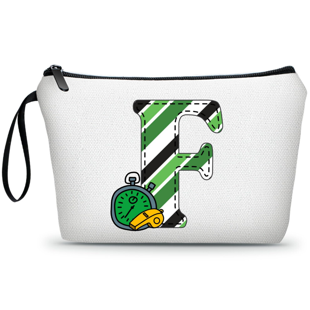 Ariosey Girls Soccer Gifts Personalized Soccer Ball Cosmetic Bag For Purse Birthday Inspirational Gifts For Women Team Coach Mom Stuff Travel Organiz