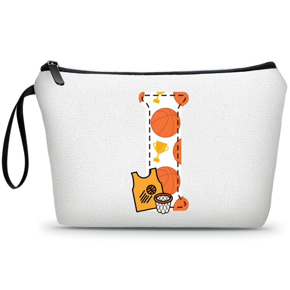 Ariosey Basketball Gifts Monogrammed Cosmetic Travel Makeup Bag Basketball Accessories Graduation Birthday Gifts For Girls Coaches Daughters Team Fri