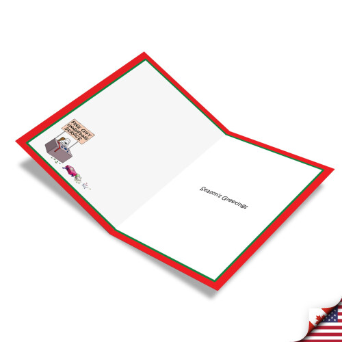 Cartão de Natal Humorístico NobleWorks com Envelope de 5 x 7 Polegadas (1 Cartão) Feliz Natal 1