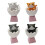 Stress Relief Animal Keycap Lovely Eggshell Kitten-black cat 2