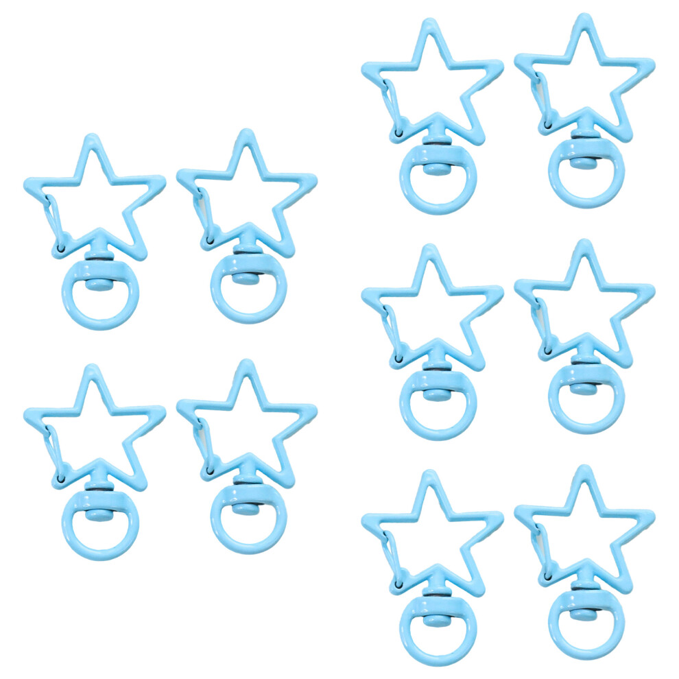 Multi Purpose Alloy Five Point Star Pendant Crafting-Blue-image-OPC-PMY5CHY-NEW