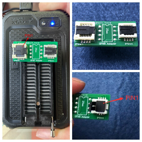 Two Size IC Socket Adapters 6x5 8x6 Pin Array For Electronic 1