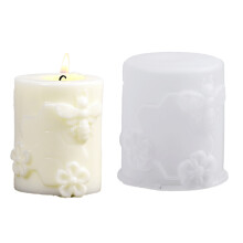 Handcraft Embossed Cylinder Candle Mould For Creative Gift-3
