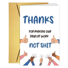 UUEFKTN Grappige bedankkaarten voor baas-manager collega Grappige baas's dagkaart Grappige collega die kaart verlaat Pensioen Nieuwe baan Cadeaubonne