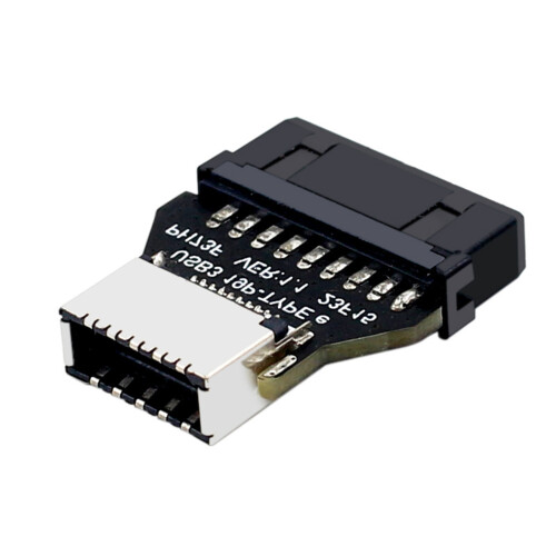 90 Degree USB3.0 To USB3.1 Type C 20 PIN Internal Adapter For