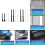 10Pcs PC Case Fan Computer Cooling Fan Mount Screws CPU-Black B 3