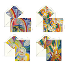 RainCaper Fine Art Keepsake 5x7 blank brevpapir Robert Delaunay lyk?nskningskort med dekorative konvolutter Gave?skes?t med 16 | 300 GSM Cardstoc