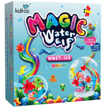 Sada hracek Kiditos Magic Water Elf - Squishies pro deti 12 gelu + 10 formicek a 1 lhev Magic Gel Vodn mazlcci Smyslov hracka pro domc kutily S