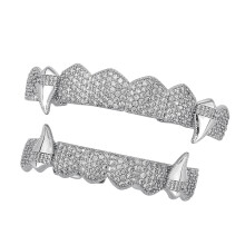 Vampires Fangs Costume Teeth For Halloween Parties-Silver