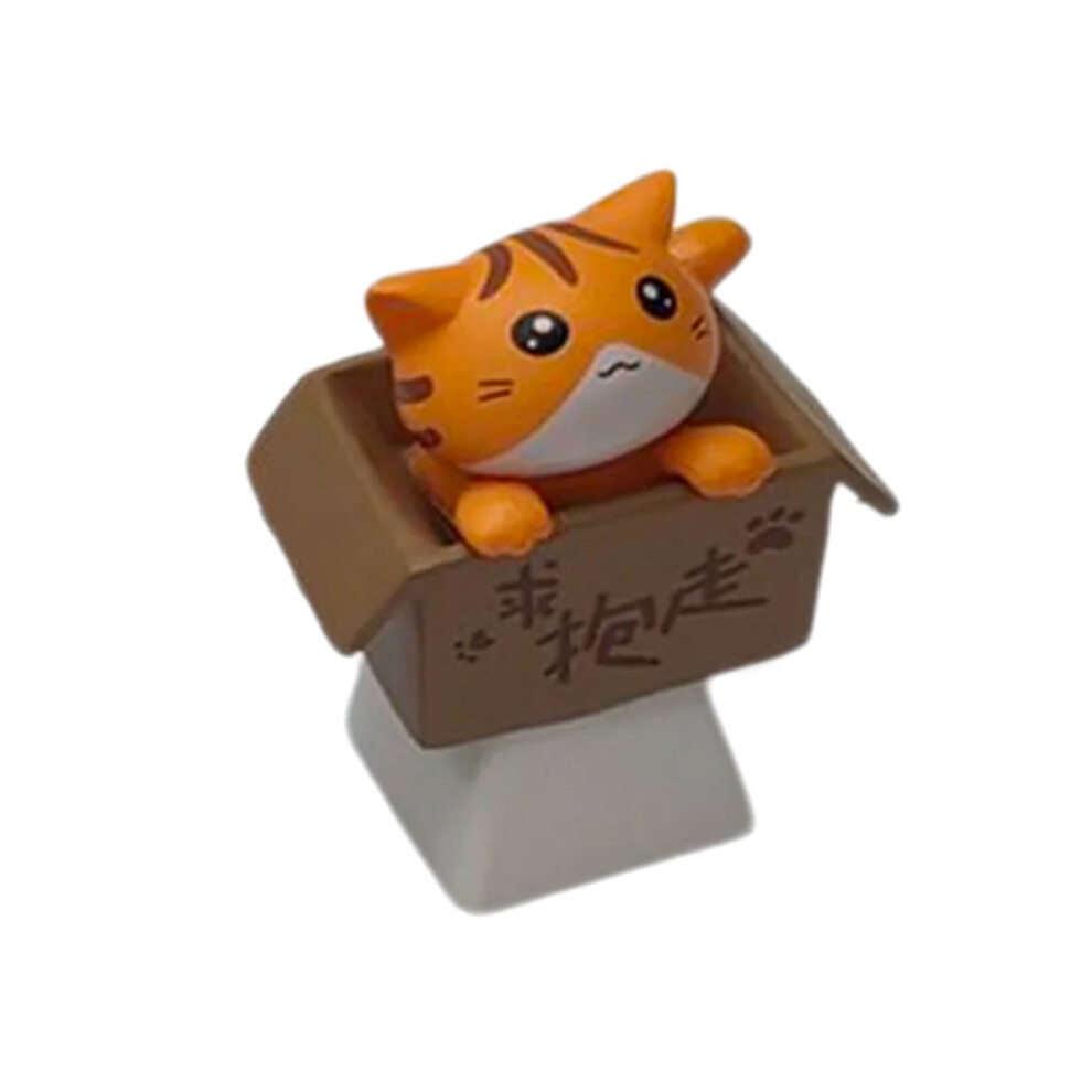 Stress Relief Animal Keycap Lovely Kitten- Head Cat Yellow 7754000335299