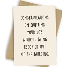 Funny Leaving Card for Coworker Boss Colleague Going Away Farewell Goodbye Gifts Happy New Job for Work Bestie