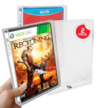 Protetor de Caixa Acrílica Transparente para Jogos Sony PlayStation, Wii, Gamecube, PS2, Xbox, Pacote de 2