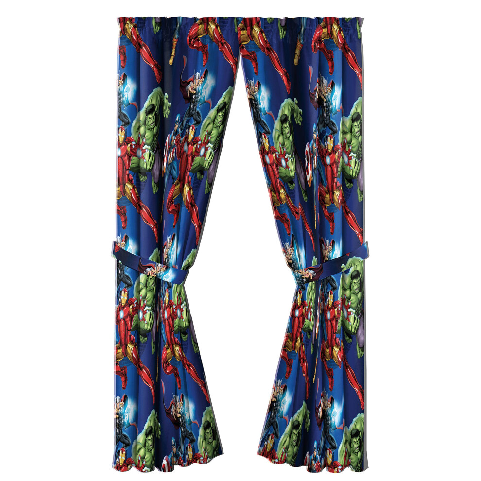 Jay Franco Marvel Avengers Circle 84 "" Inch Drape - Beautiful Ro Blue