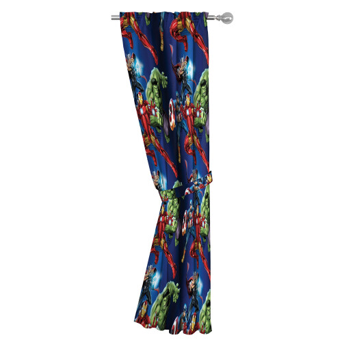 Jay Franco Marvel Avengers Blue Circle 84 "" Inch Drape - Beautiful Ro 2