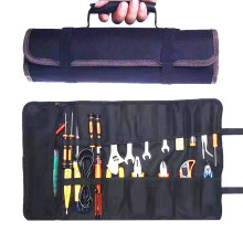 23 Pocket Tool Bag Roll Up Tool Organizer for Men gift Portable Tool Storage with Zipper Pouch Compact Small Toolbag for Handyman RV Owners Birth