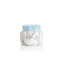 Capri Blue Modern Marble Jar Candles - Luxury Scented Candles for Home - Long Lasting Soy Wax Blend - Scented Home Decor Gifts - Blue Jean (19 oz)