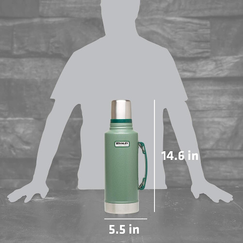 STANLEY Stanley Classic Bottle 1900ml green/silver 2018 camping bottle 2