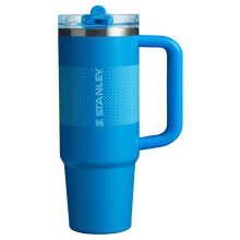 Vaso Stanley Quencher ProTour Flip con pajita y tapa a prueba de fugas, 30 oz | Pajita y asa integradas | Portavasos Compatible para Viajes | Taz