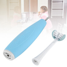Kinder Sonic Elektrische Zahnbürste, USB-wiederaufladbar, IPX7 wasserfest, 19,8 x 3 cm Blau