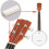 LYWSMSK Botten banjo top nut voor 4 string / 5 string Banjo 30x 6x 9mm 4