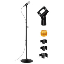 InnoGear Microfoonstandaard, Max Hoogte 168 cm Microfoonstand met Afneembare Boomarm