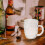 260 ml beer mug for alcoholic beverages with 2