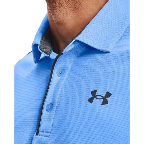 Under Armour Under Armour Herr Tech Golf Polo Carolina Bl (475)/Pitch Grey Medium Tall 1