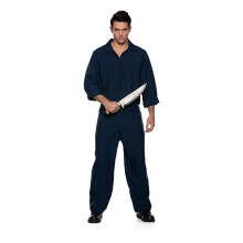 Blue Horror Jumpsuit Voksenkostume Standard