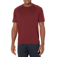 Camiseta de Manga Curta Under Armour Tech 2.0 para Homem, (603) Vinho Escuro / Preto, Médio