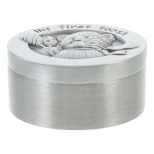 Caja de almacenamiento, porta dientes, recuerdo de recién nacido, niño, plata