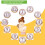 1 set groeistickers voor het eerste levensjaar van je baby 4