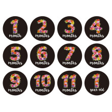Tarjeta adhesiva de 3 meses para bebés y adultos