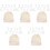 5 sets houten maandelijkse babyshowerkaarten 5