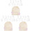 3 sets houten maandelijkse babyshower 4