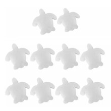 16 poolfilter - sköldpaddsformade, vita, oljeabsorberande