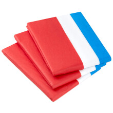Hallmark rood wit en blauw bulkvloeipapier voor cadeauverpakking (120 vellen) voor cadeauzakjes Verjaardagen Afstudeerders Vierde juli Kerst Chanoeka