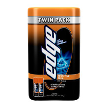 Edge Sensitive Skin Shaving Gel Twin Pack, 2 x 198g