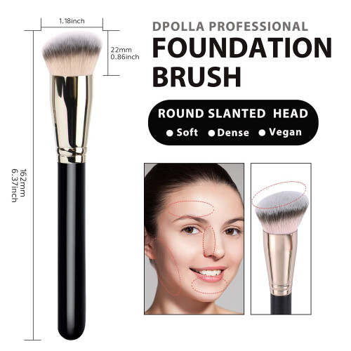 Makeup Brushes DPOLLA Pro Foundation och Concealer Borste Perfekt för varje look 2
